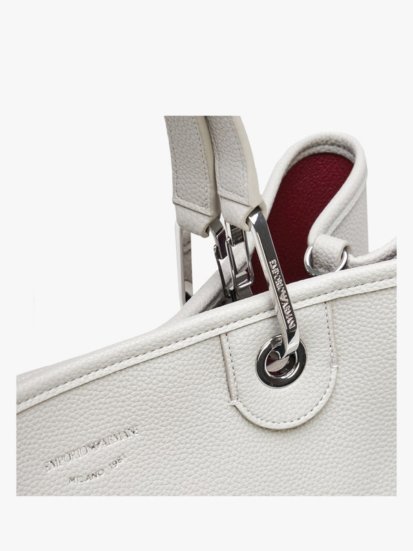 Mercury Geranium Pebbled Shopper With Pouch