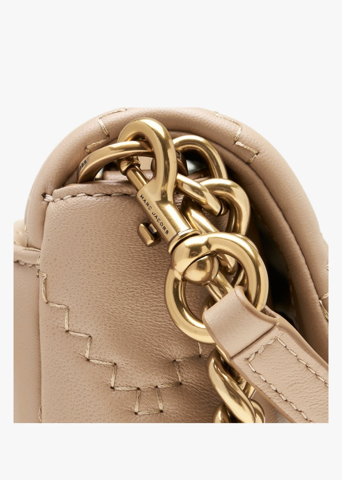 The Quilted Leather J Marc Camel Shoulder Bag