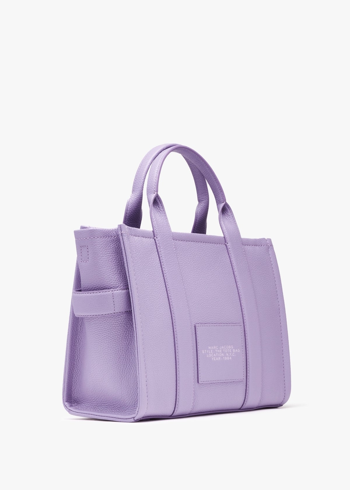 The Leather Medium Lavender Tote Bag