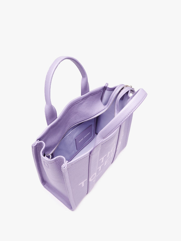 The Leather Medium Lavender Tote Bag