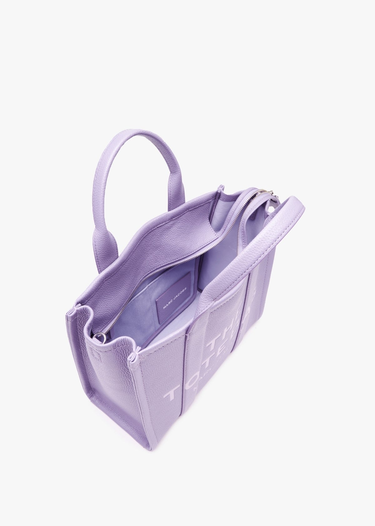 The Leather Medium Lavender Tote Bag