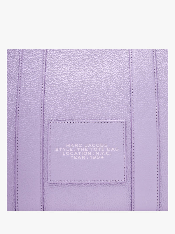The Leather Medium Lavender Tote Bag