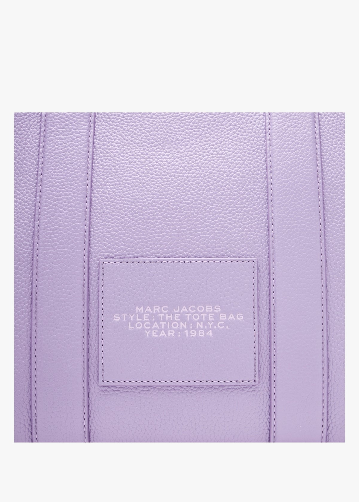 The Leather Medium Lavender Tote Bag