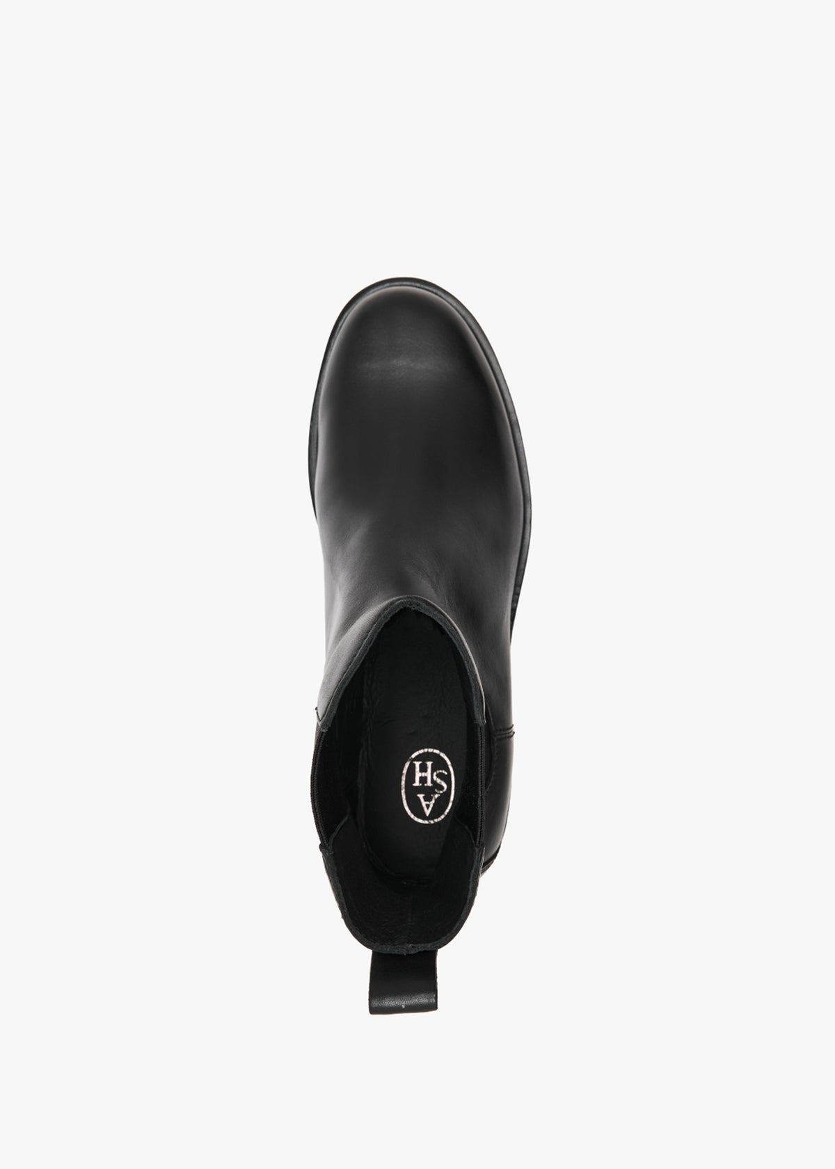 Fancy Black Leather Chelsea Boots