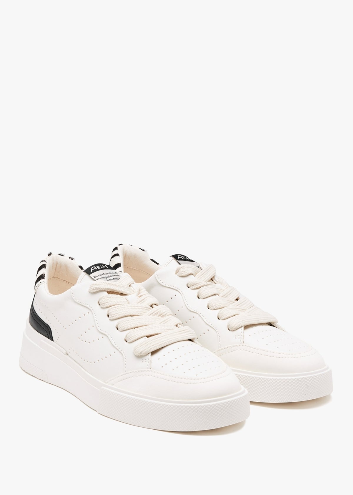 Metal Free White Pristine Leather Trainers