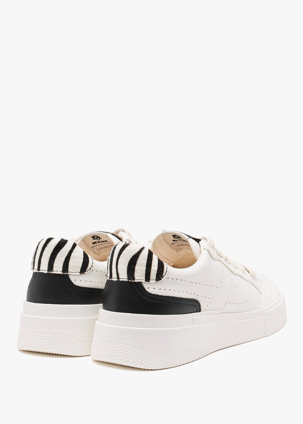 Metal Free White Pristine Leather Trainers