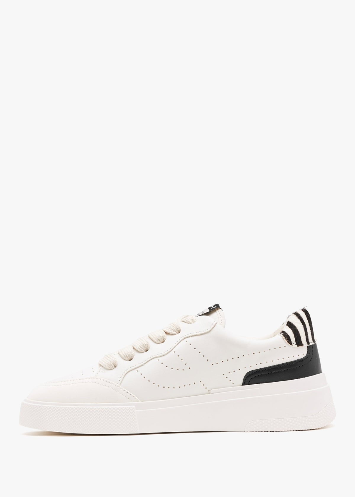 Metal Free White Pristine Leather Trainers
