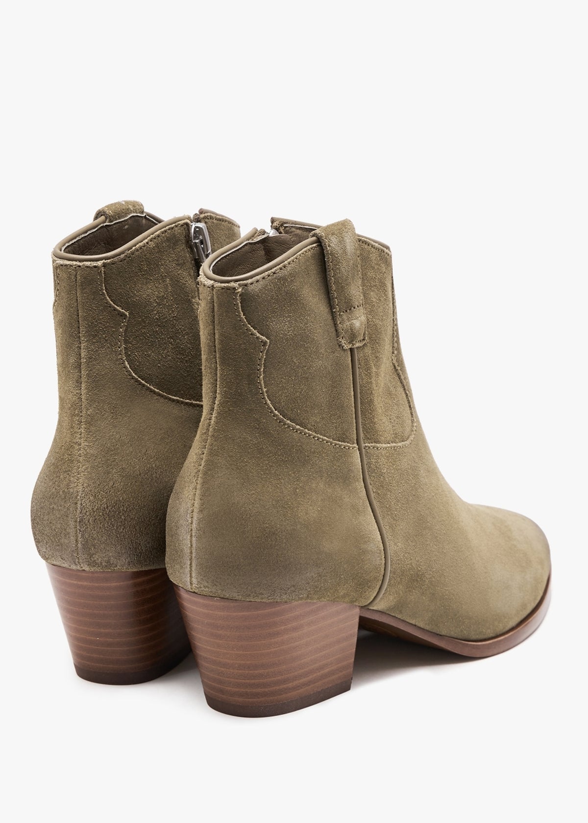Houston Dune Suede Western Ankle Boots