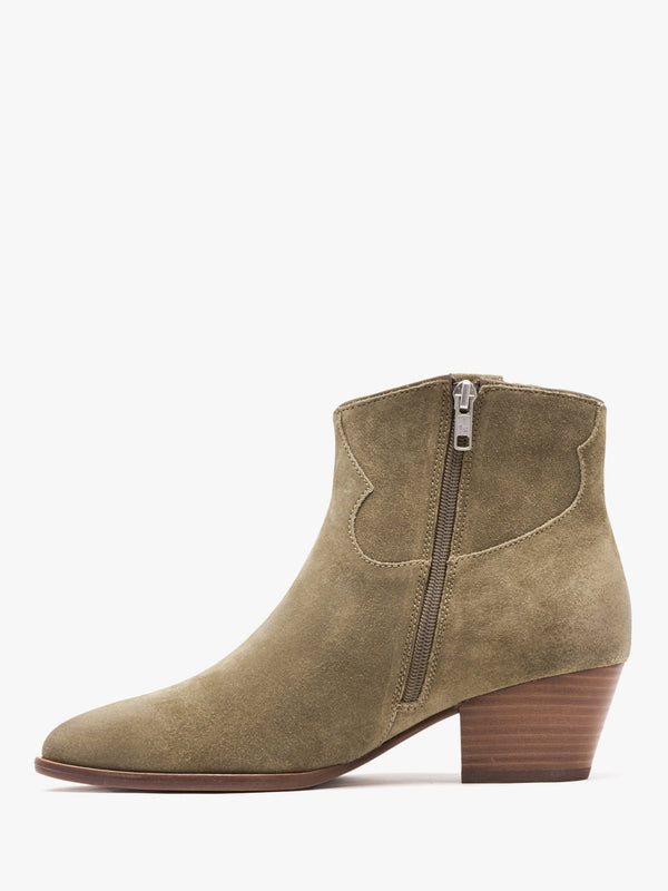 Houston Dune Suede Western Ankle Boots
