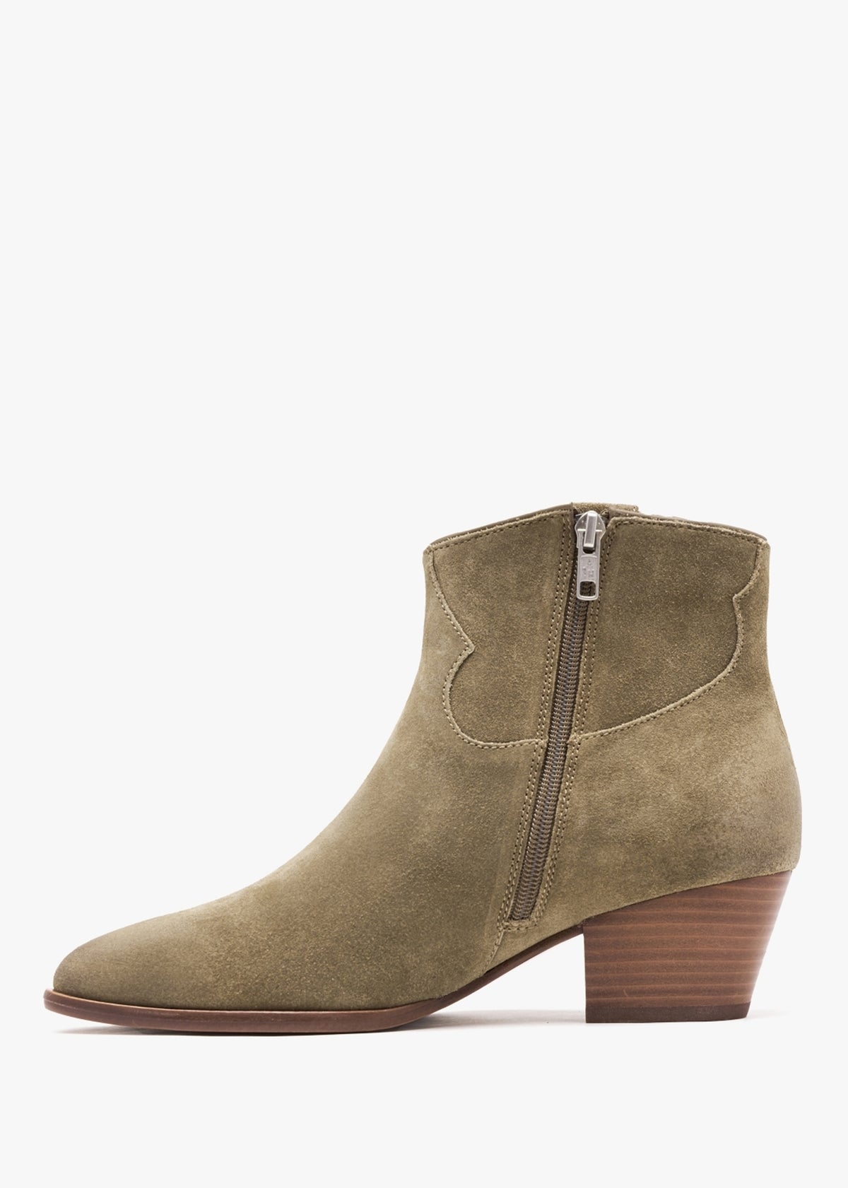 Houston Dune Suede Western Ankle Boots
