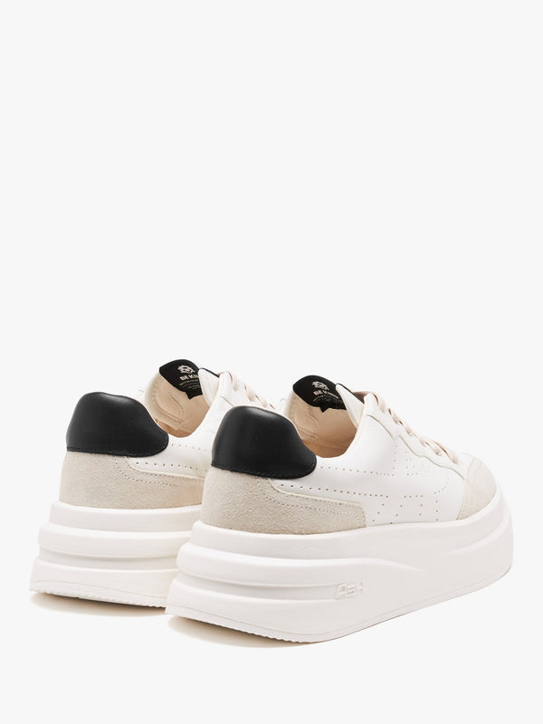 Impuls Eco Shell White Black Chrome Free Leather Trainers