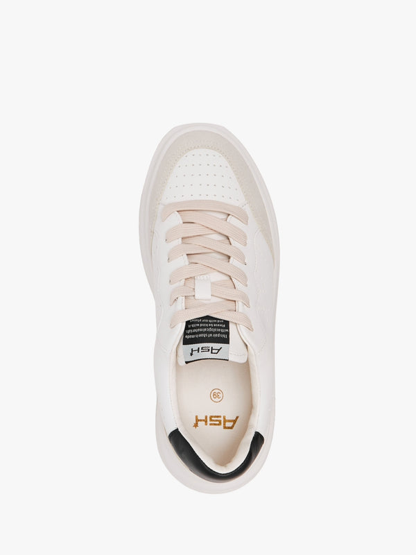 Impuls Eco Shell White Black Chrome Free Leather Trainers