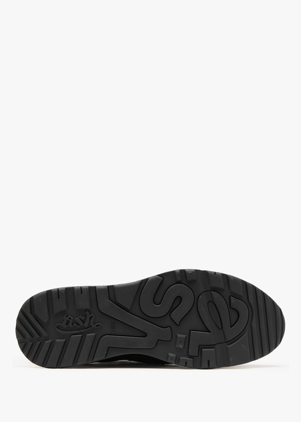 Lucky Star Black Knitted Trainers