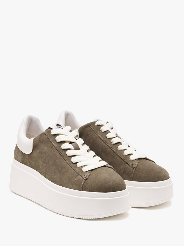 Moby Be Kind Mud Off White Chrome Free Suede Trainers