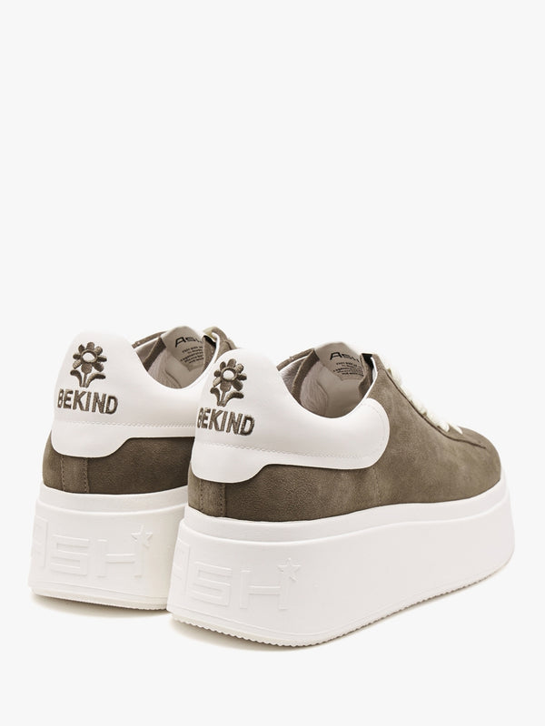 Moby Be Kind Mud Off White Chrome Free Suede Trainers