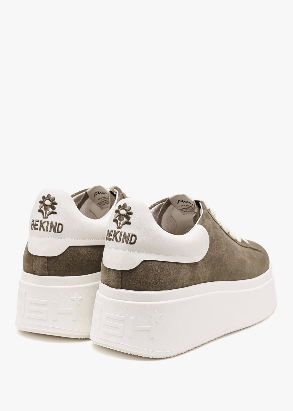 Moby Be Kind Mud Off White Chrome Free Suede Trainers