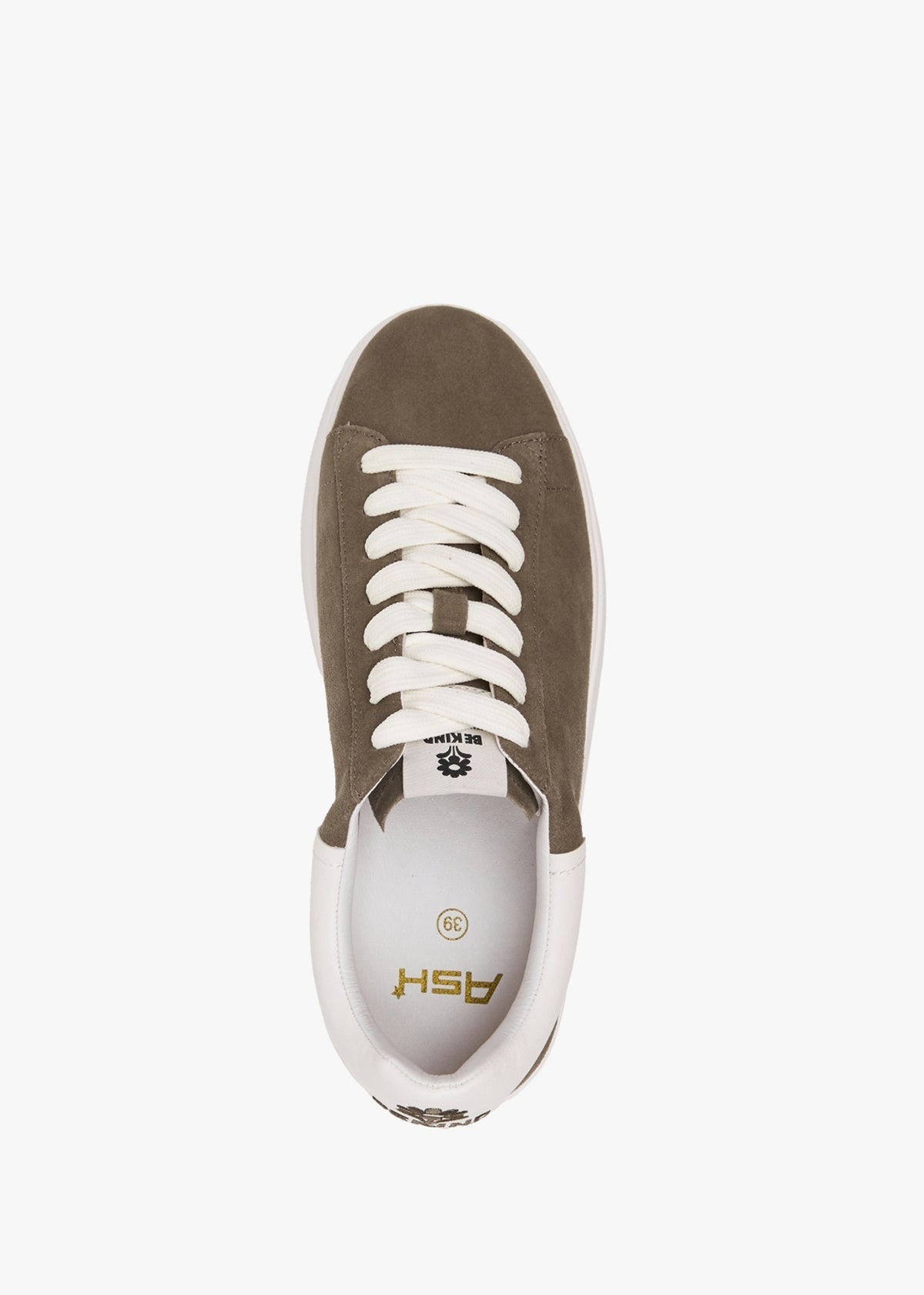Moby Be Kind Mud Off White Chrome Free Suede Trainers