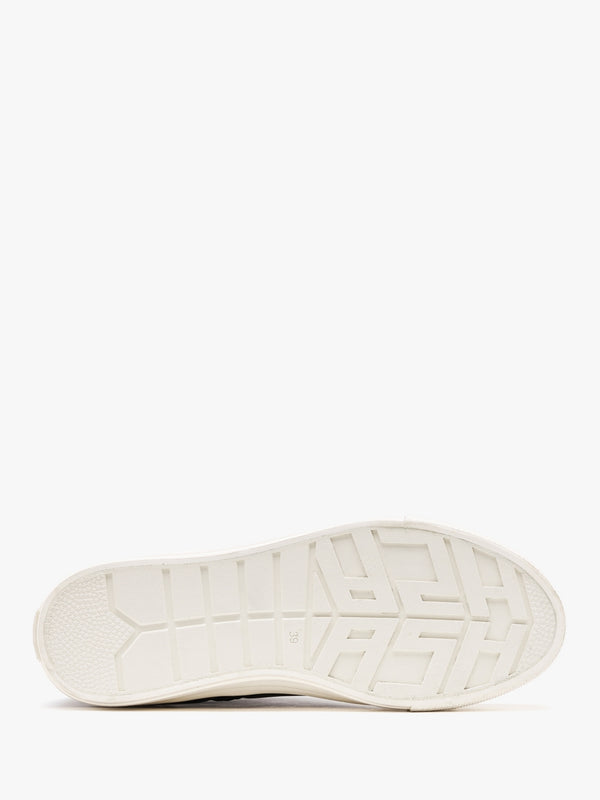 Virgin Black Leather High Top Trainers
