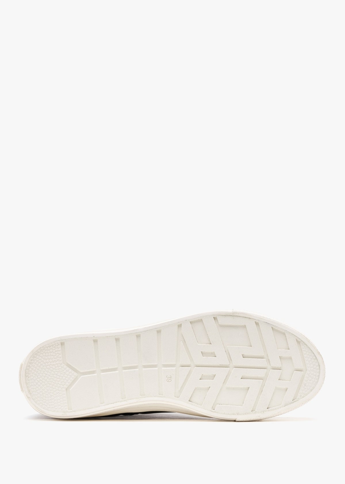 Virgin Black Leather High Top Trainers