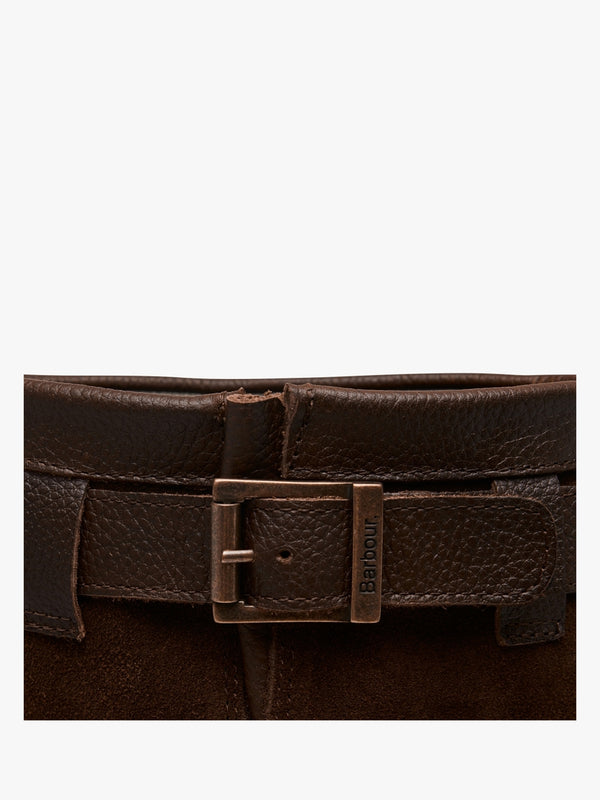 Acorn Dark Brown Leather & Suede Knee Boots