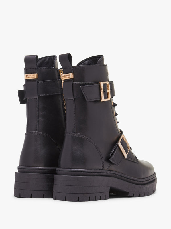B.Intl Redgrave Classic Black Leather Ankle Boots