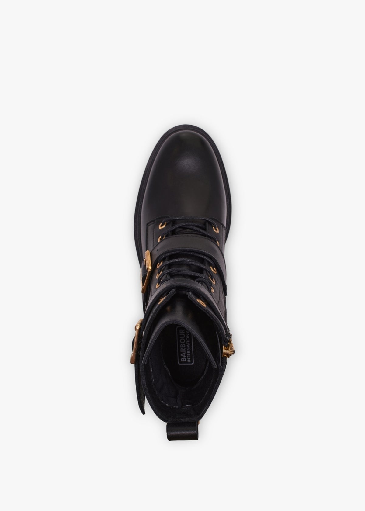B.Intl Redgrave Classic Black Leather Ankle Boots