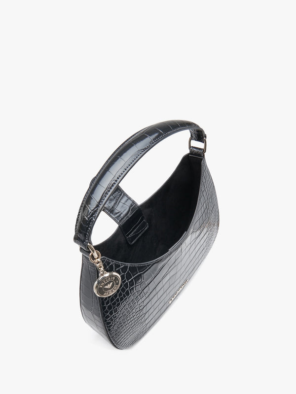 Moc Croc Black Hobo Bag
