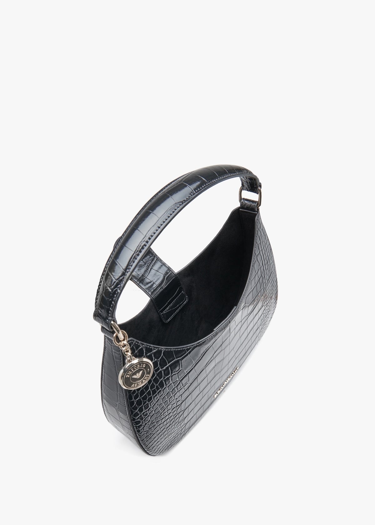 Moc Croc Black Hobo Bag