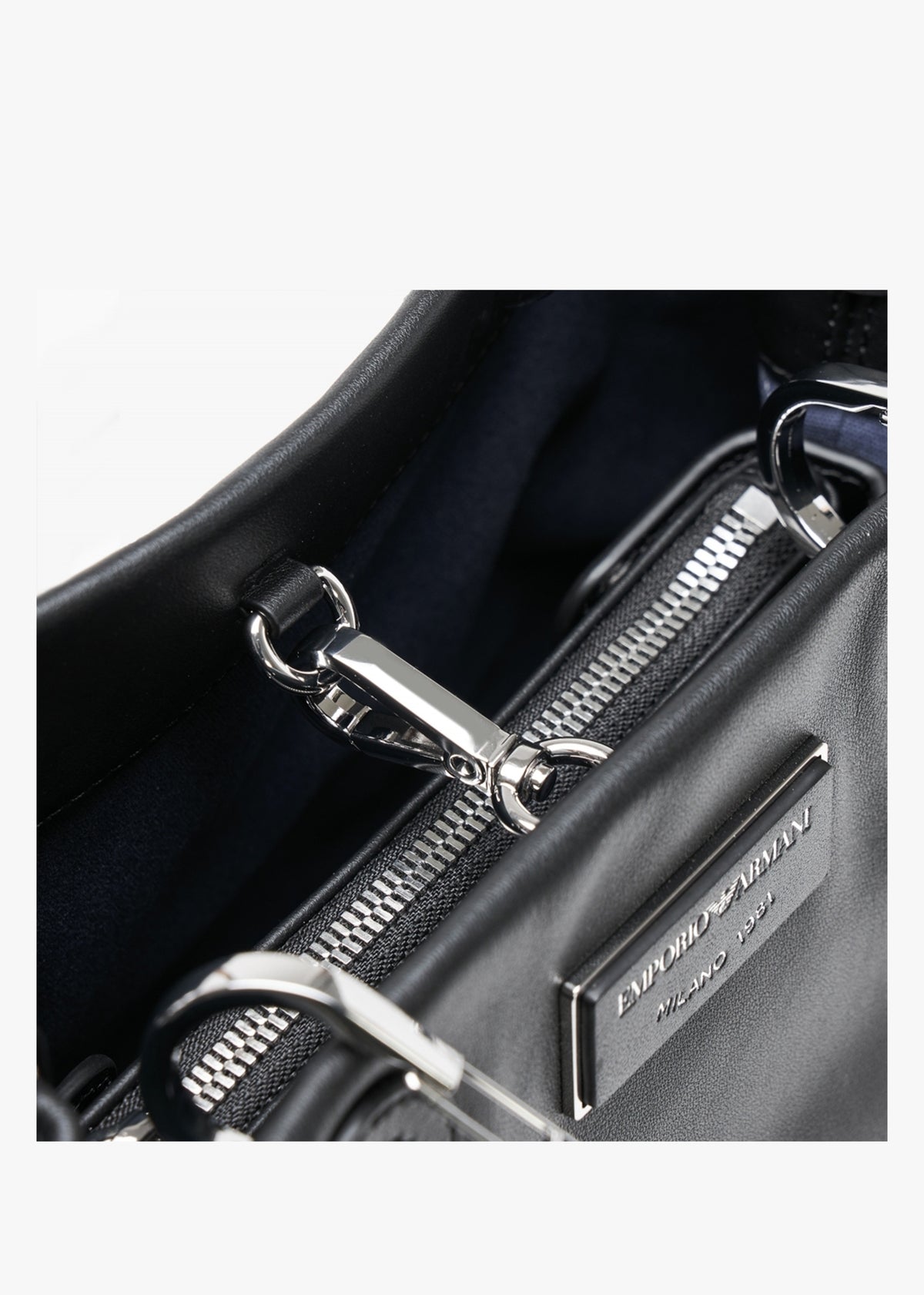 Small Black Leather Tote Bag