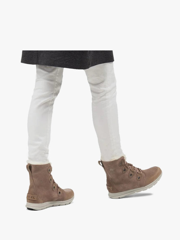 Explorer Joan Ash Brown Leather & Suede Ankle Boots