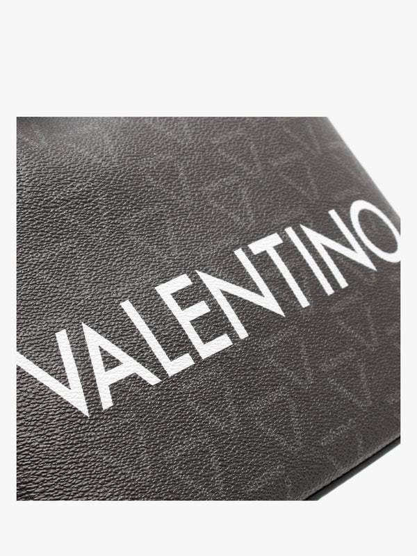 Liuto Black Repeat Logo Bucket Bag