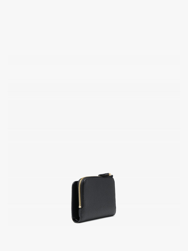 Small Black Zip Around Wallet
