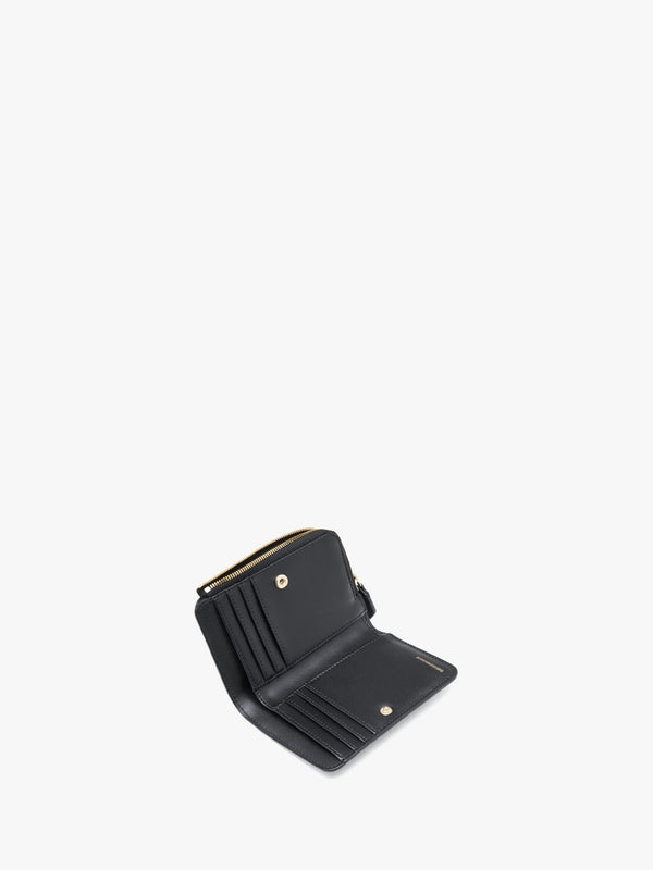 Small Black Zip Around Wallet