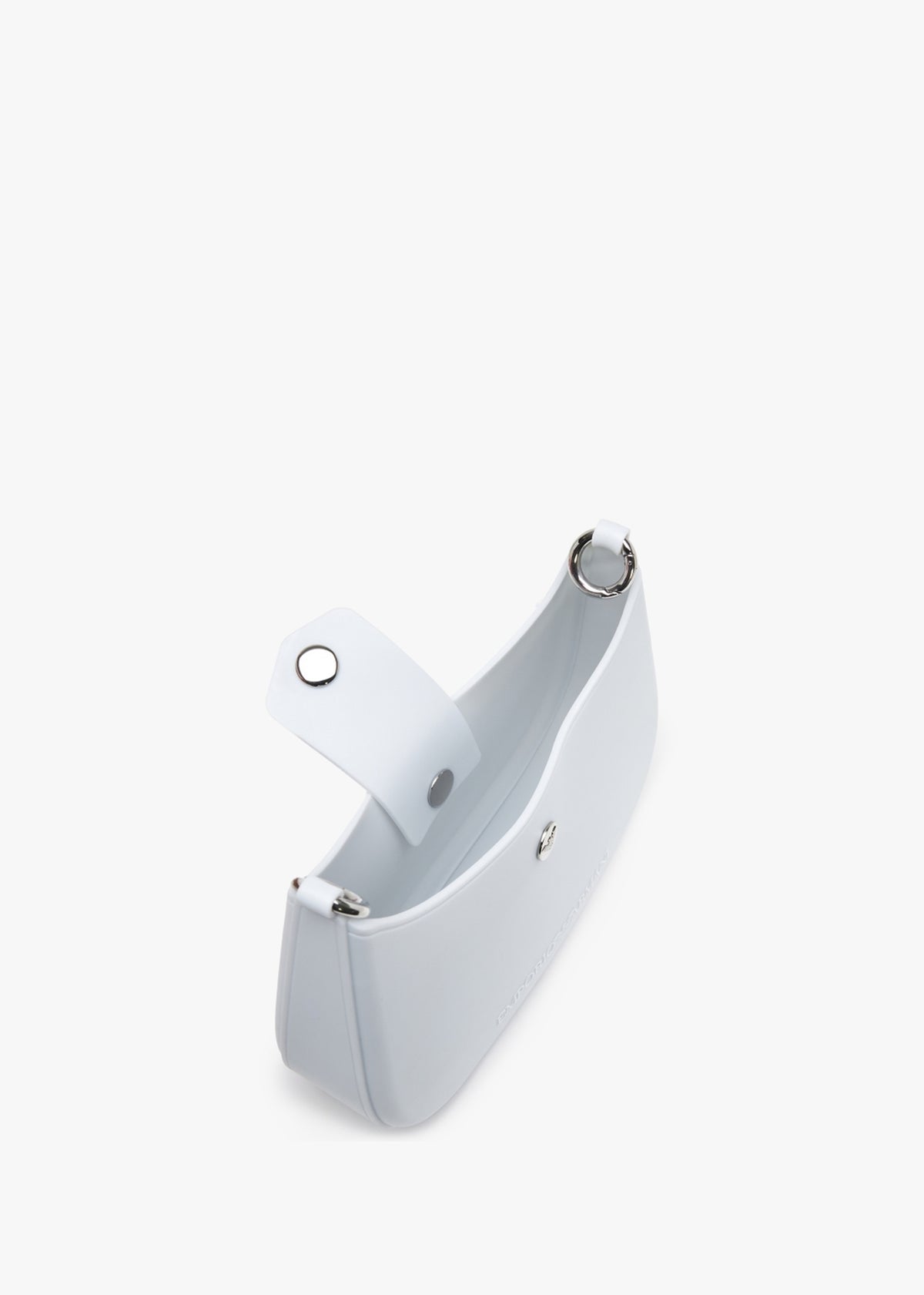 Recycle PVC White & Beige Gummy Shoulder Bag