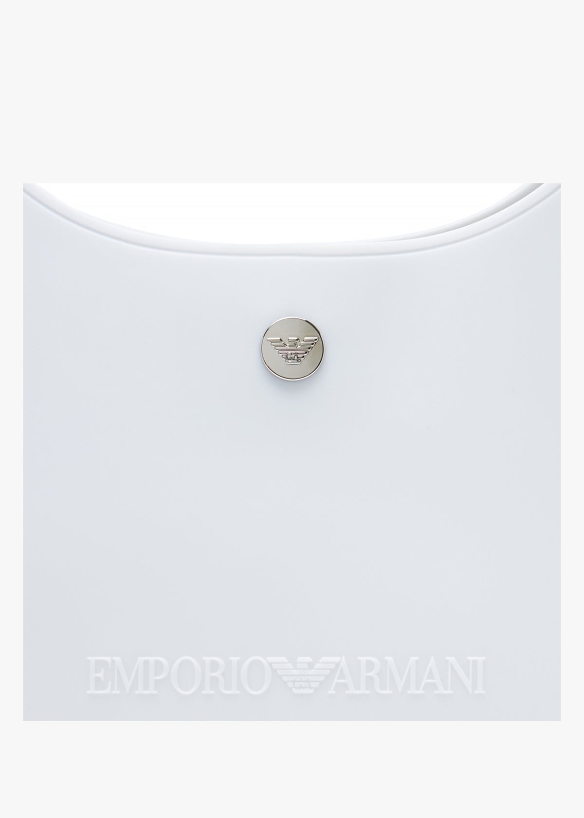 Recycle PVC White & Beige Gummy Shoulder Bag