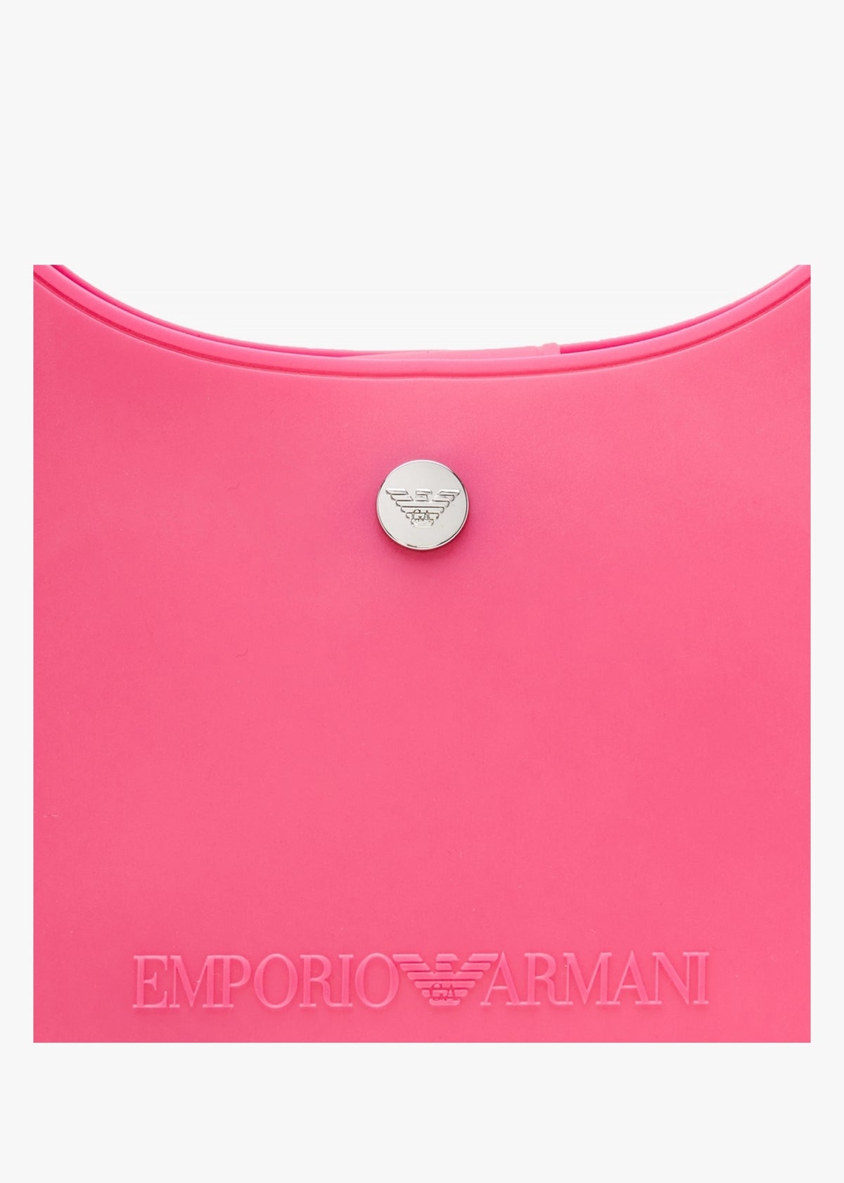 Recycle PVC Fuxia & Navy Gummy Shoulder Bag