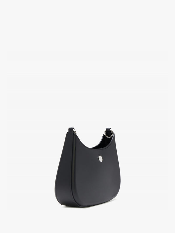 Recycle PVC Black & Beige Gummy Shoulder Bag