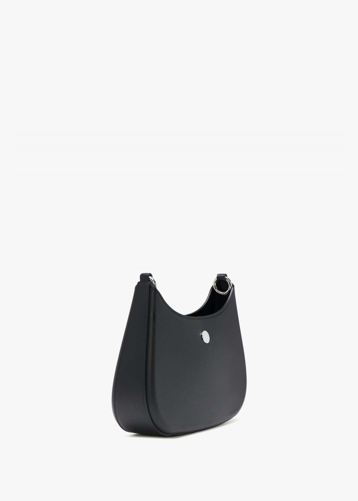 Recycle PVC Black & Beige Gummy Shoulder Bag