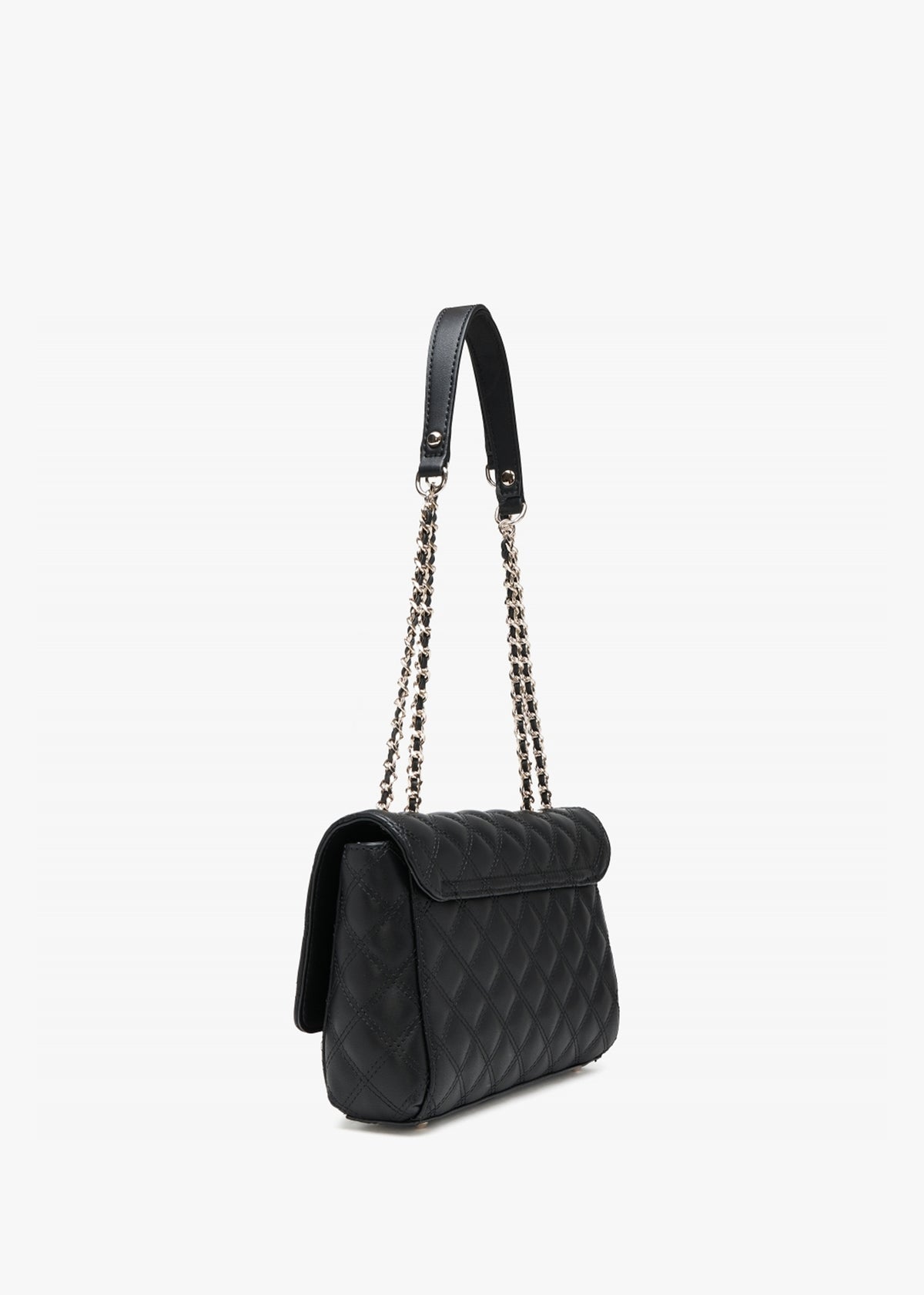 Cessily Convertible Black Quilted Cross-Body