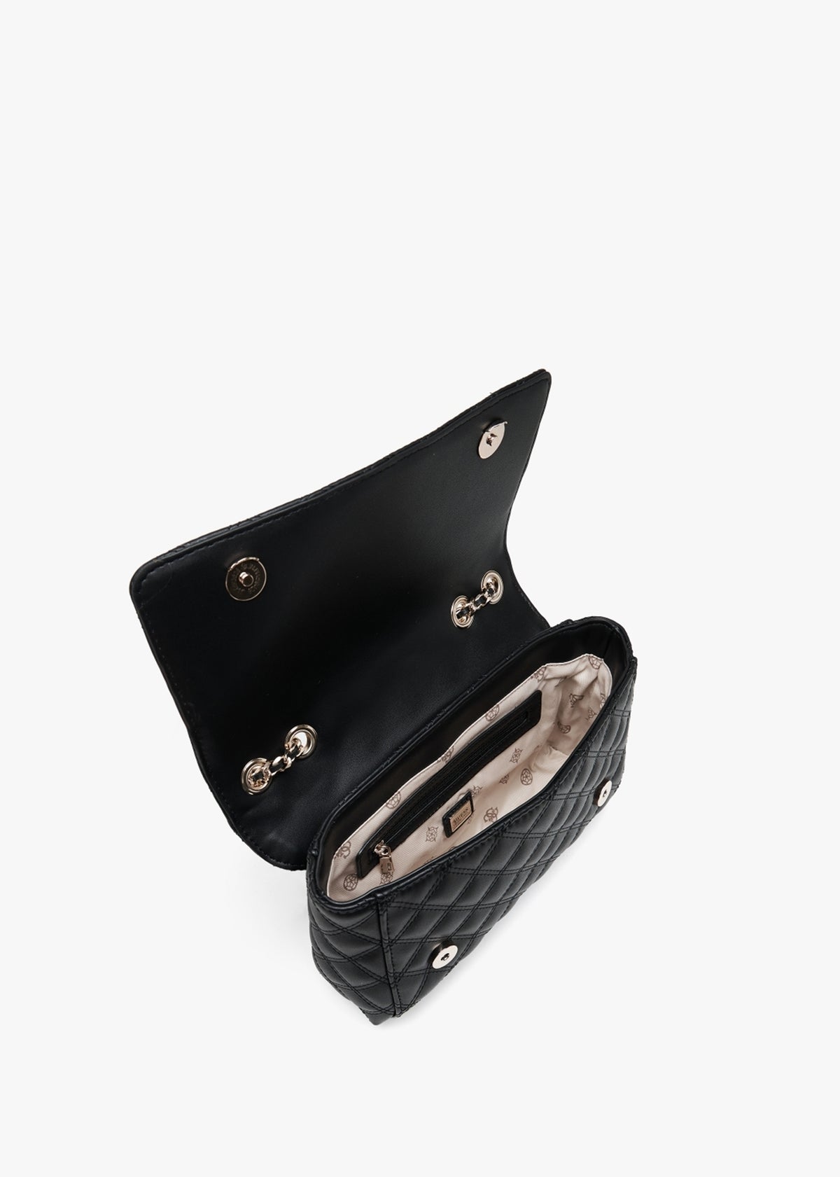 Cessily Convertible Black Quilted Cross-Body
