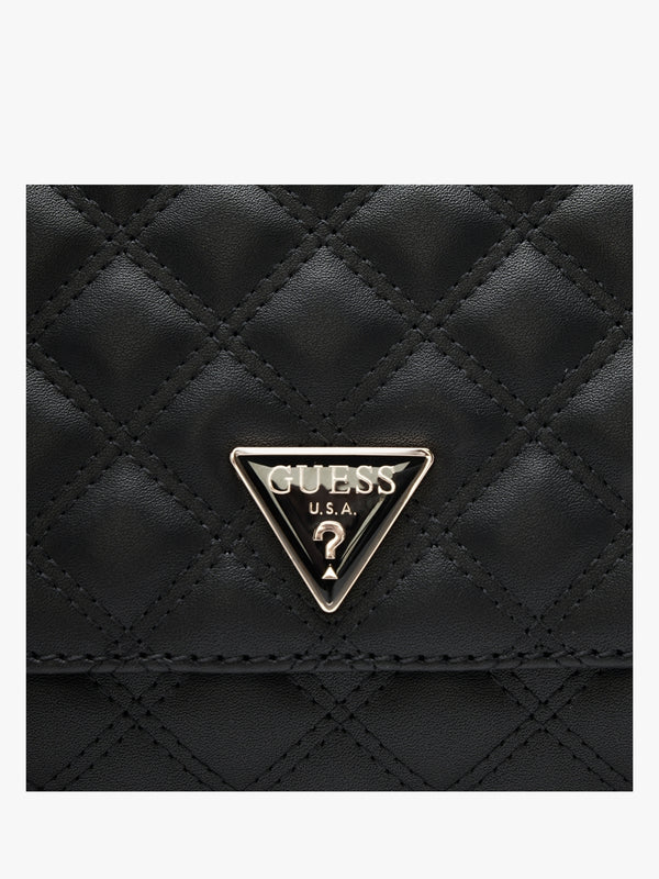 Cessily Convertible Black Quilted Cross-Body
