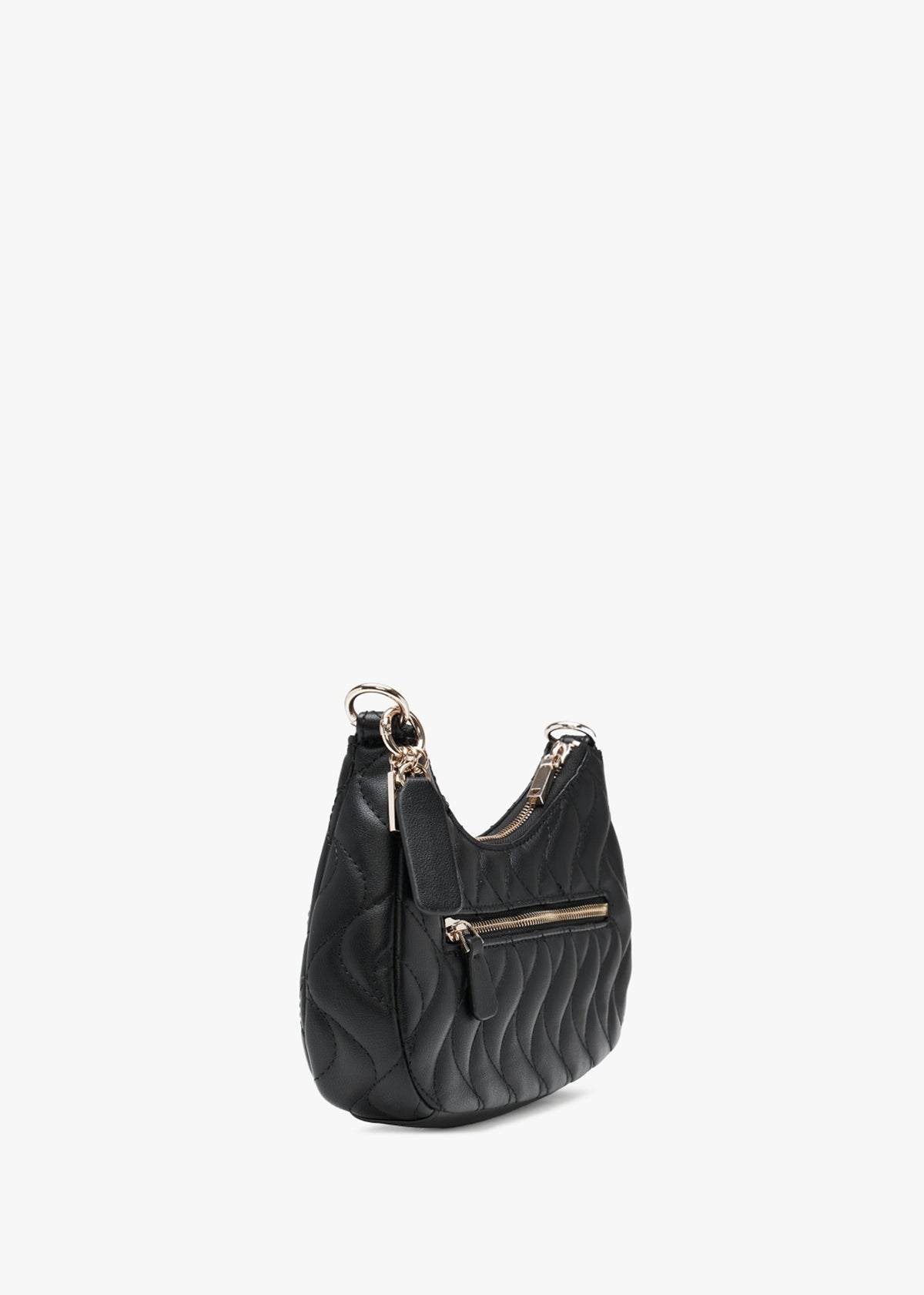 Eco Mai Black Quilted Cross-Body Bag