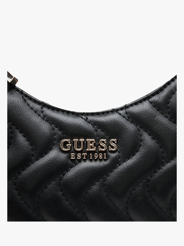 Eco Mai Black Quilted Cross-Body Bag