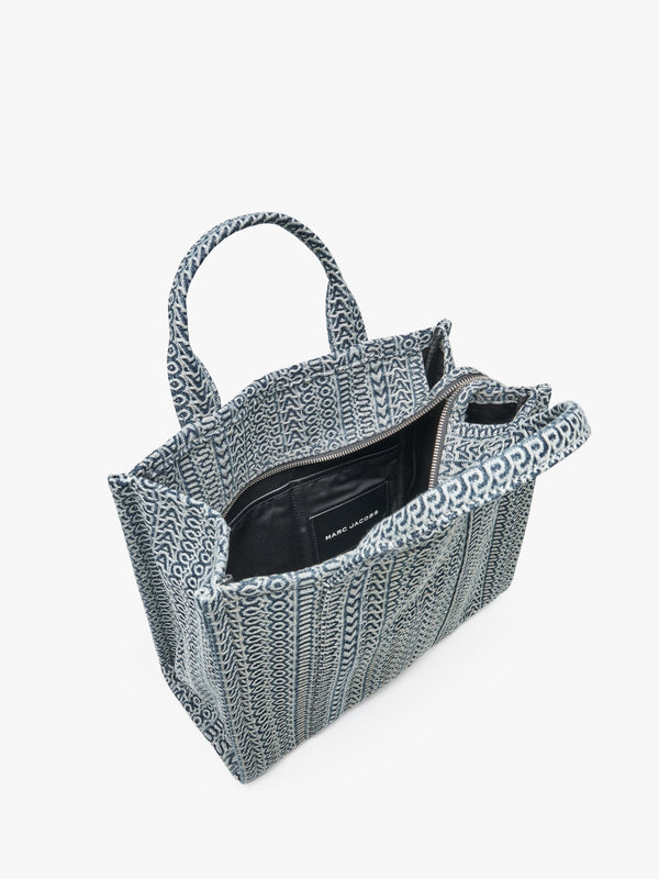 The Monogram Medium Sun Faded Denim Tote Bag