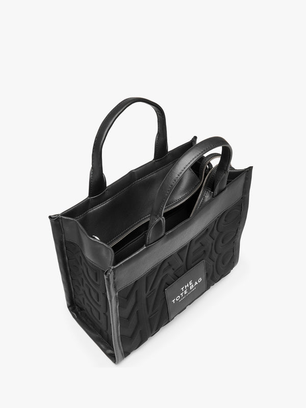 The Monogram Neoprene Medium Black Tote Bag
