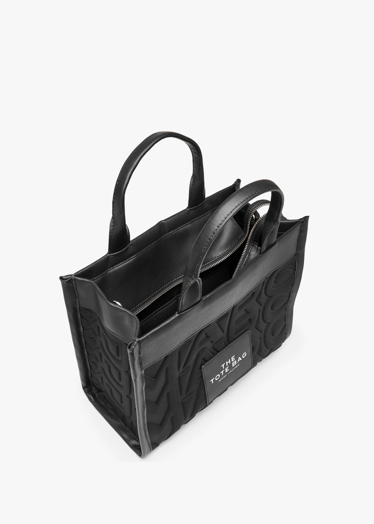 The Monogram Neoprene Medium Black Tote Bag