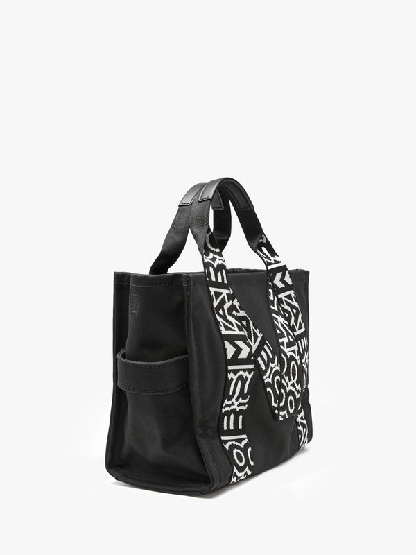The M Medium Black & White Tote Bag