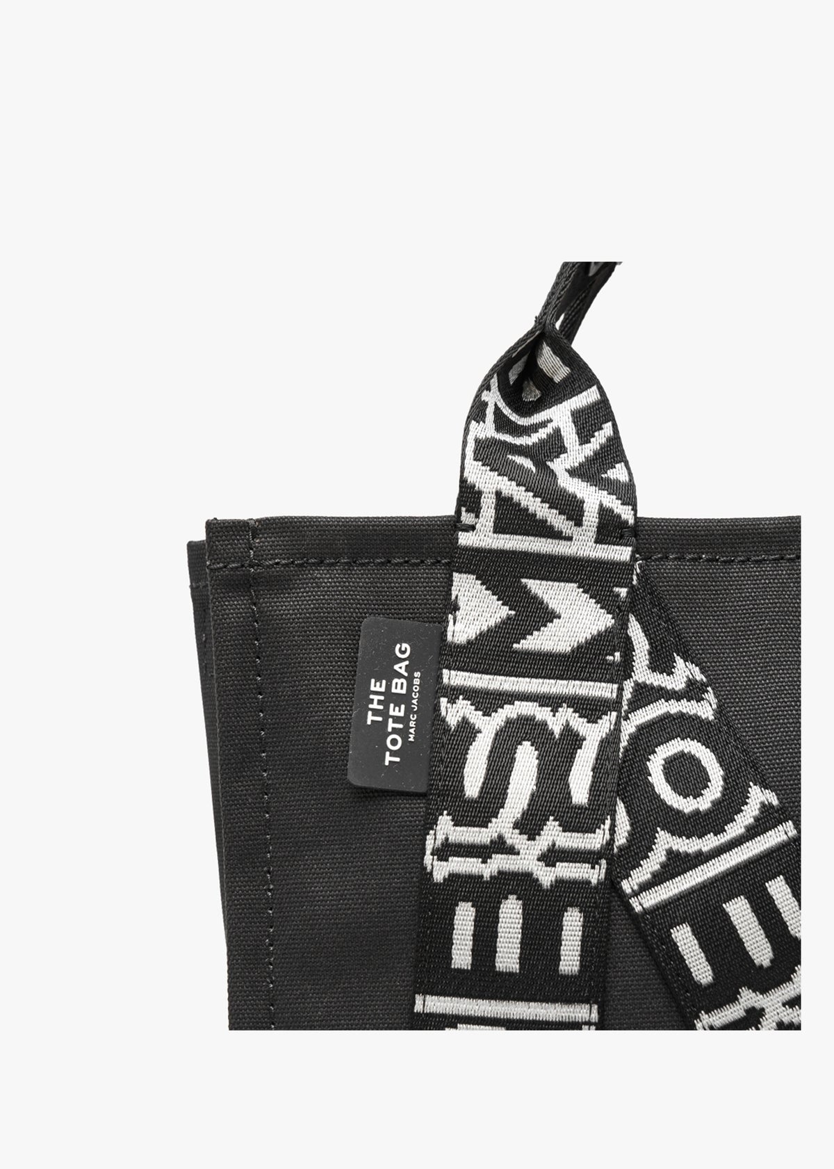 The M Medium Black & White Tote Bag