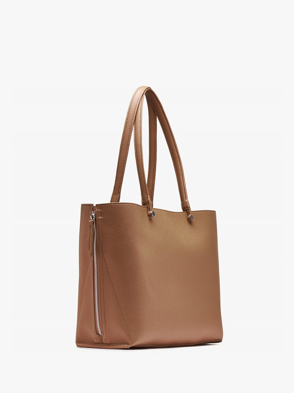 Valentino Parka Tan Pebble Leather Shopper Bag
