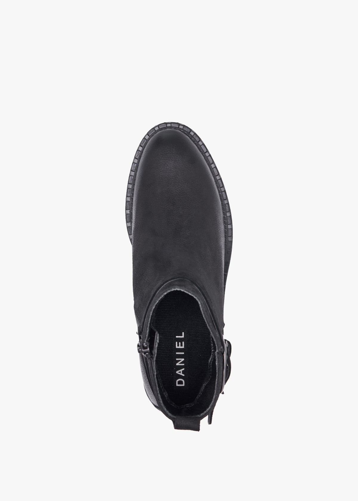 Venus Black Leather Ankle Boots